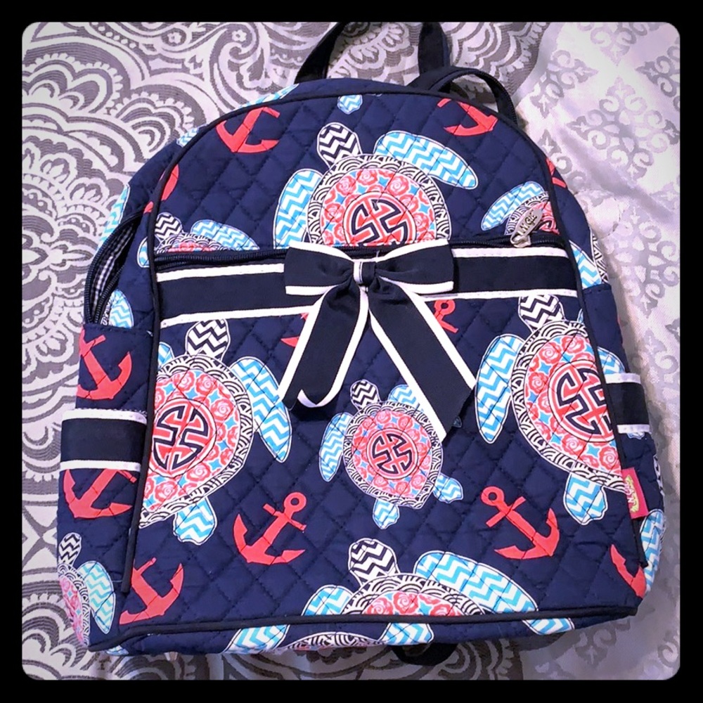 Navy blue back pack